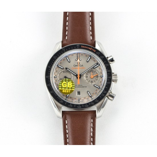 Omega-Speedmaster Moonwatch Chronograph 44MM SS/LE Grey/Orange GBF A7750