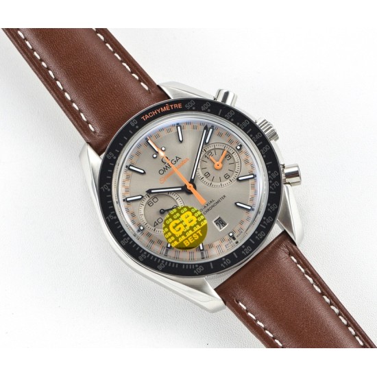  Omega-Speedmaster Moonwatch Chronograph 44MM SS/LE Grey/Orange GBF A7750