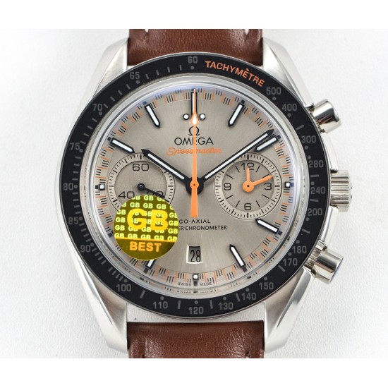  Omega-Speedmaster Moonwatch Chronograph 44MM SS/LE Grey/Orange GBF A7750