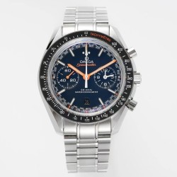  Omega-Speedmaster Moonwatch Chronograph 44MM SS/SS Blue/Org JHF A7750