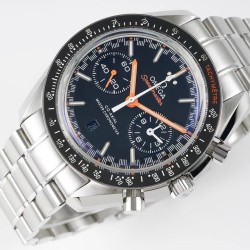  Omega-Speedmaster Moonwatch Chronograph 44MM SS/SS Blue/Org JHF A7750