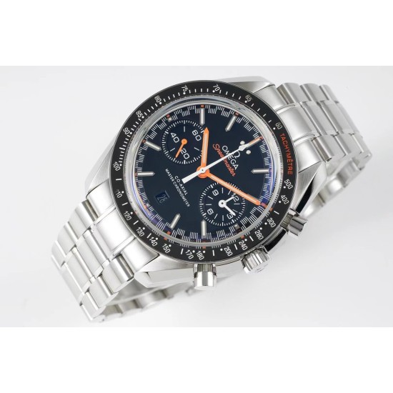  Omega-Speedmaster Moonwatch Chronograph 44MM SS/SS Blue/Org JHF A7750