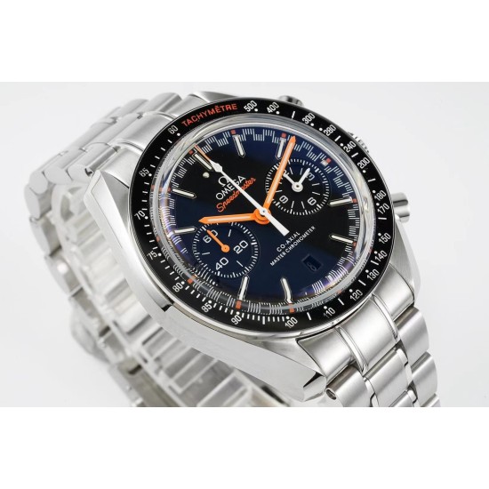  Omega-Speedmaster Moonwatch Chronograph 44MM SS/SS Blue/Org JHF A7750