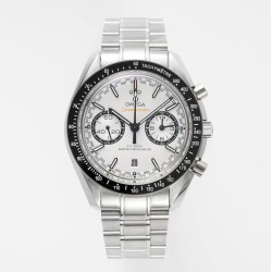  Omega-Speedmaster Moonwatch Chronograph 44MM SS/SS White Dial JHF A7750