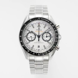  Omega-Speedmaster Moonwatch Chronograph 44MM SS/SS White Dial JHF A7750