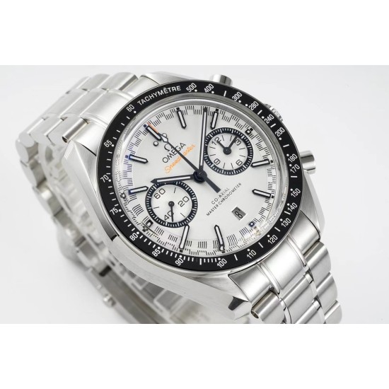  Omega-Speedmaster Moonwatch Chronograph 44MM SS/SS White Dial JHF A7750