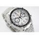  Omega-Speedmaster Moonwatch Chronograph 44MM SS/SS White Dial JHF A7750