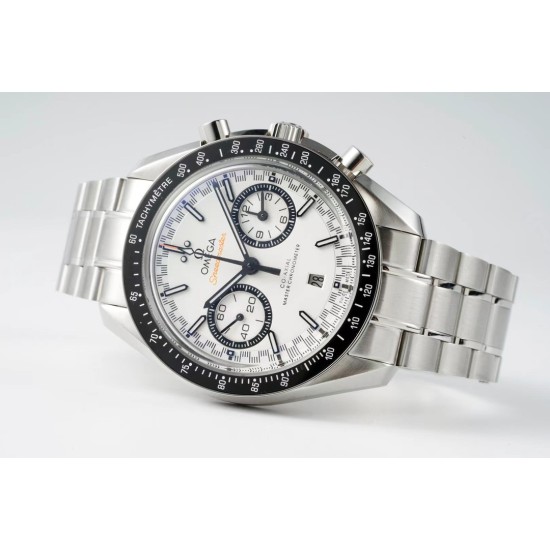  Omega-Speedmaster Moonwatch Chronograph 44MM SS/SS White Dial JHF A7750