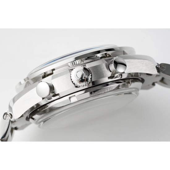  Omega-Speedmaster Moonwatch Chronograph 44MM SS/SS White Dial JHF A7750