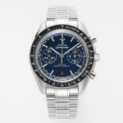  Omega-Speedmaster Moonwatch Chronograph 44MM SS/SS Blue Dial JHF A7750
