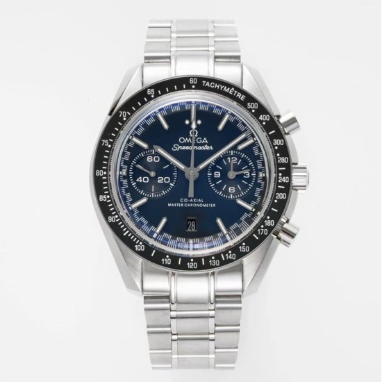  Omega-Speedmaster Moonwatch Chronograph 44MM SS/SS Blue Dial JHF A7750