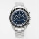  Omega-Speedmaster Moonwatch Chronograph 44MM SS/SS Blue Dial JHF A7750