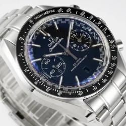  Omega-Speedmaster Moonwatch Chronograph 44MM SS/SS Blue Dial JHF A7750