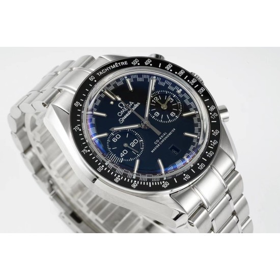  Omega-Speedmaster Moonwatch Chronograph 44MM SS/SS Blue Dial JHF A7750