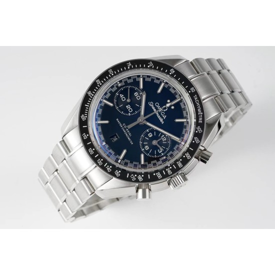  Omega-Speedmaster Moonwatch Chronograph 44MM SS/SS Blue Dial JHF A7750