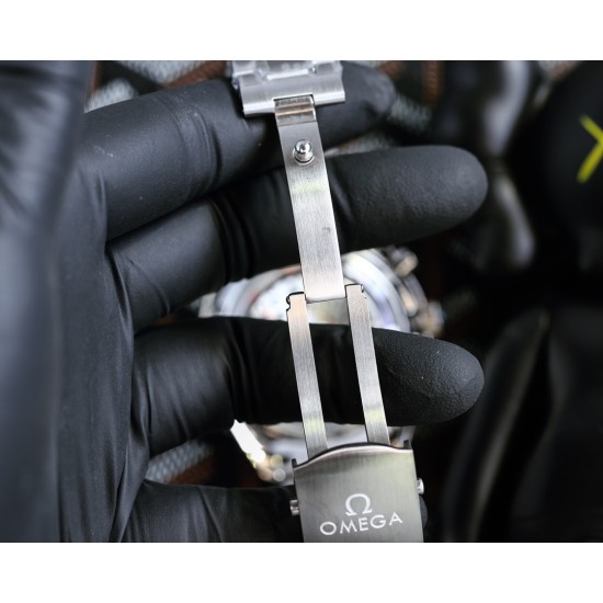  Omega-Speedmaster Moonwatch Chronograph 44MM SS/SS White Dial BTF A7750