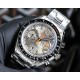  Omega-Speedmaster Moonwatch Chronograph 44MM SS/SS Grey/Org BTF A7750