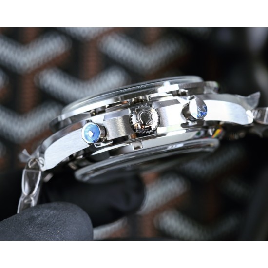  Omega-Speedmaster Moonwatch Chronograph 44MM SS/SS Grey/Org BTF A7750