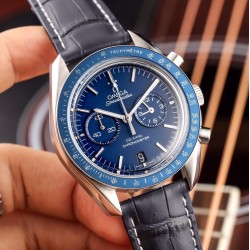  SpeedMaster MoonWatch Chronograph 44MM SS/LE Blue JHF V2 A7750 9300