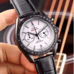  SpeedMaster MoonWatch Chronograph 44MM CER/LE White JHF V2 A7750 9300