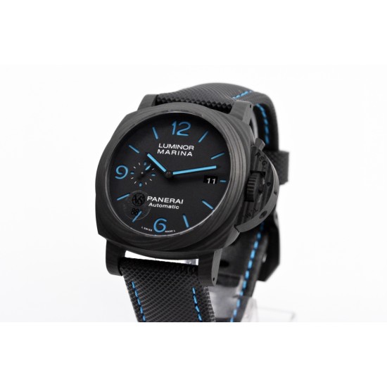 Panerai-PAM1661 Luminor. Carbotech Auto 44mm FC/NY Black Dial VSF P9010