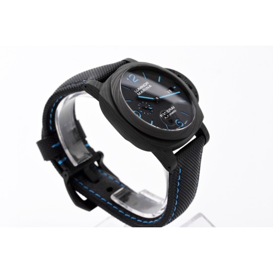 Panerai-PAM1661 Luminor. Carbotech Auto 44mm FC/NY Black Dial VSF P9010