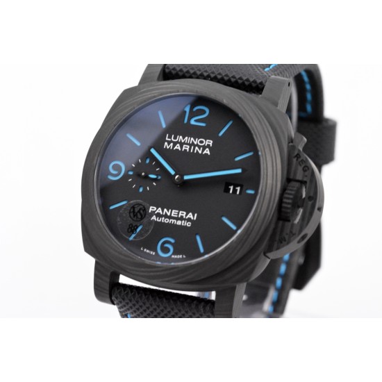 Panerai-PAM1661 Luminor. Carbotech Auto 44mm FC/NY Black Dial VSF P9010