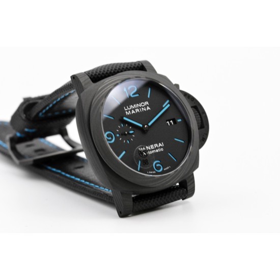 Panerai-PAM1661 Luminor. Carbotech Auto 44mm FC/NY Black Dial VSF P9010