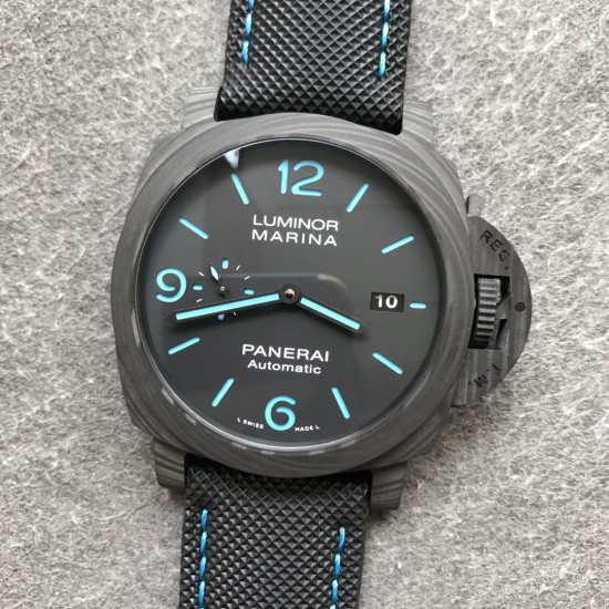 Panerai-PAM1661 Luminor. Carbotech Auto 44mm FC/NY Black Dial VSF P9010