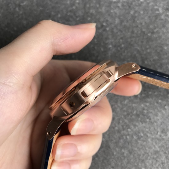 Panerai-PAM1112 Lum. Marina 44mm RG/LE Blue Dial VSF P9010