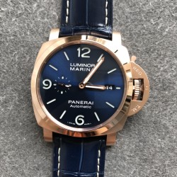 Panerai-PAM1112 Lum. Marina 44mm RG/LE Blue Dial VSF P9010