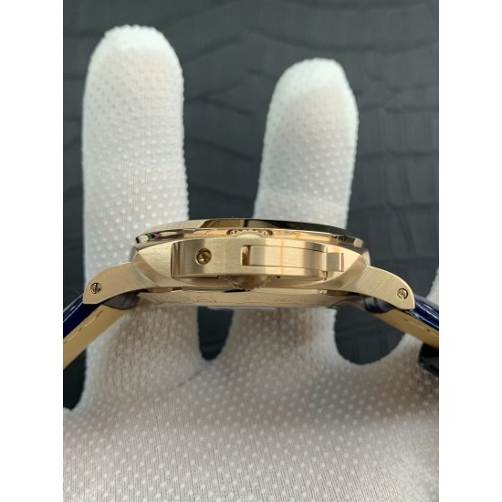 Panerai-PAM1112 Lum. Marina 44mm YG/LE Blue Dial VSF P9010