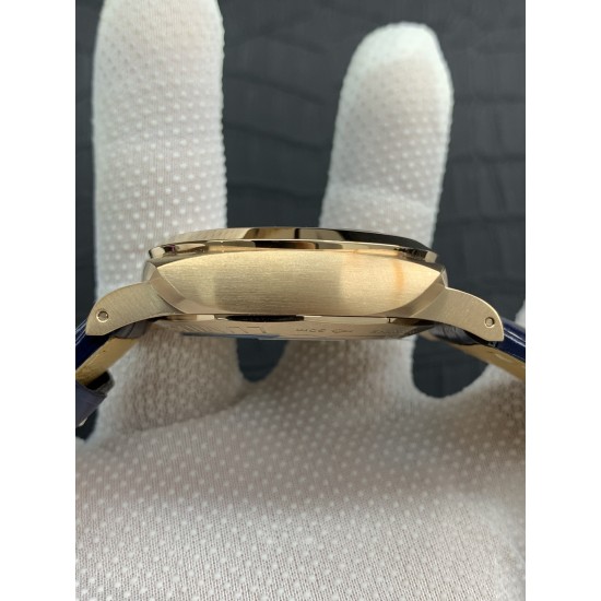 Panerai-PAM1112 Lum. Marina 44mm YG/LE Blue Dial VSF P9010