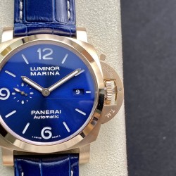 Panerai-PAM1112 Lum. Marina 44mm RG/LE Blue Dial VSF P901