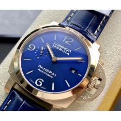Panerai-PAM1112 Lum. Marina 44mm RG/LE Blue Dial VSF P901