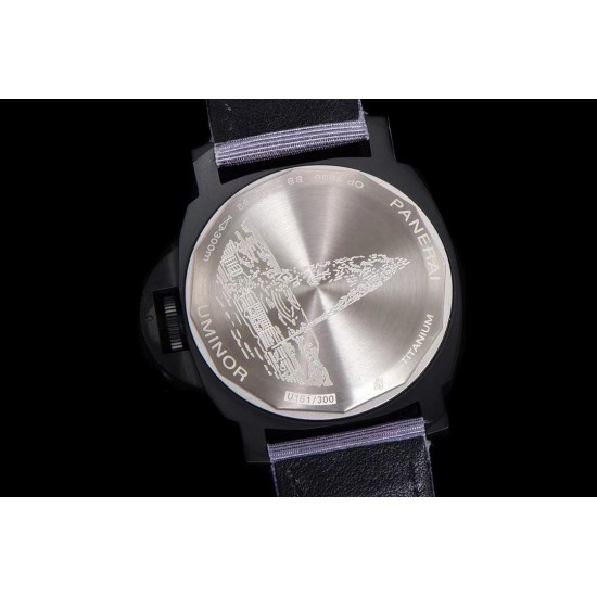 Panerai-Luminor Pam2121 44mm TI/NY Black Dial HWF A6497