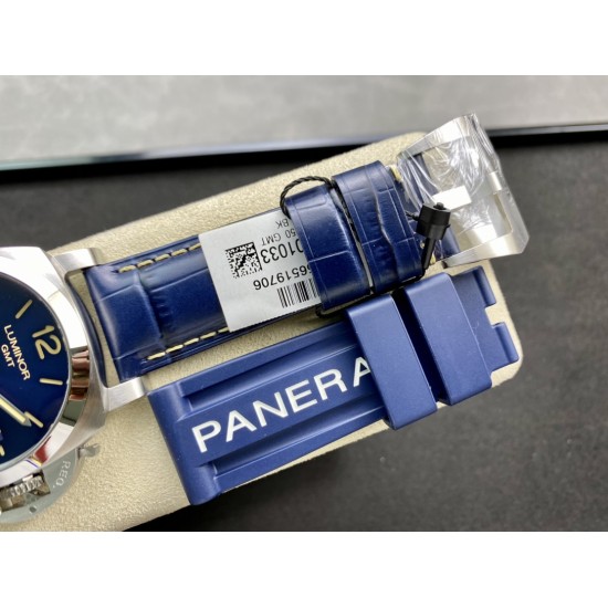 Panerai-PAM1033 GMT 44MM SS/LE Blue VSF V2 P9011
