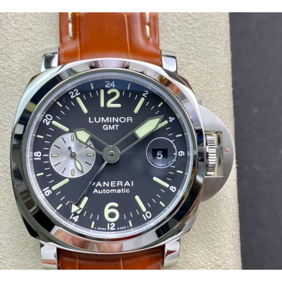 Panerai-Luminor GMT PAM088 44mm SS/LE Black/Stk VSF A7750