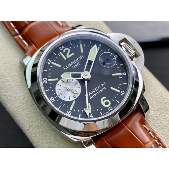 Panerai-Luminor GMT PAM088 44mm SS/LE Black/Stk VSF A7750