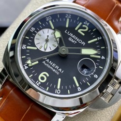 Panerai-Luminor GMT PAM088 44mm SS/LE Black/Stk VSF A7750