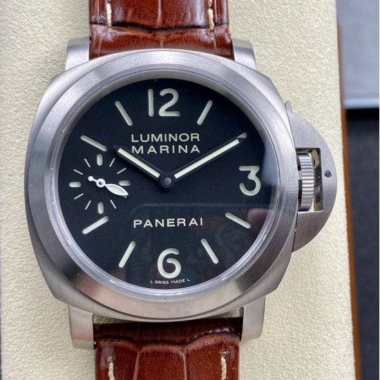 Panerai-PAM177 Luminor 44mm Black Dial Titanium/LE HWF A6497