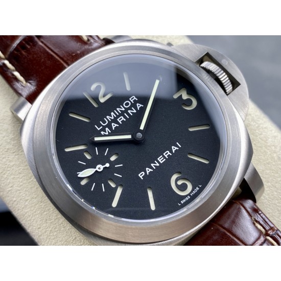 Panerai-PAM177 Luminor 44mm Black Dial Titanium/LE HWF A6497