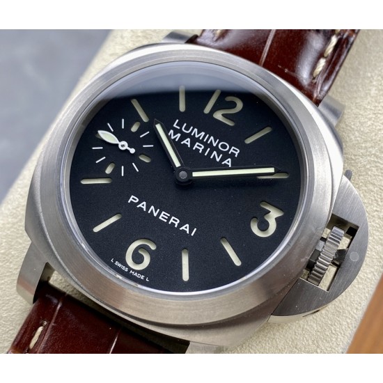 Panerai-PAM177 Luminor 44mm Black Dial Titanium/LE HWF A6497