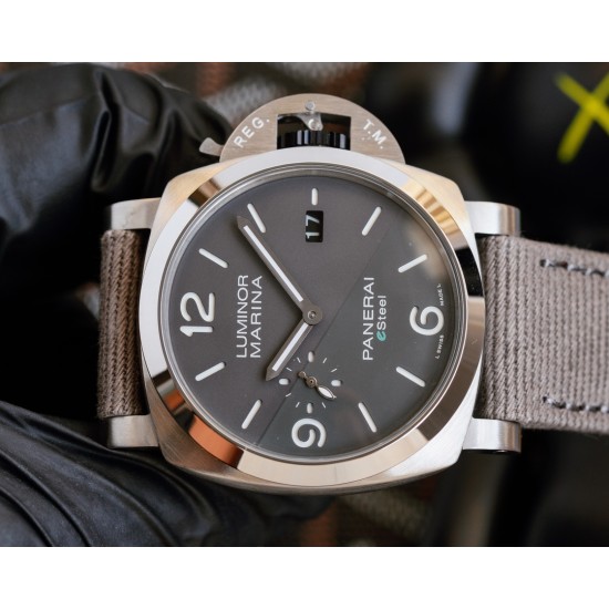 Panerai-PAM1356 Luminor 44mm Grey Dial SS/NY V7F A9010