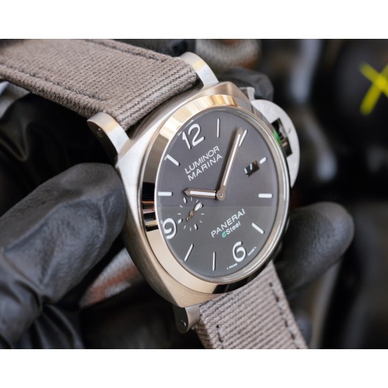 Panerai-PAM1356 Luminor 44mm Grey Dial SS/NY V7F A9010
