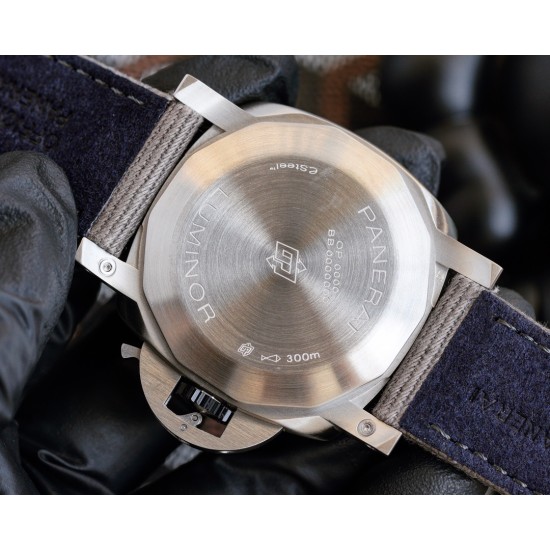 Panerai-PAM1356 Luminor 44mm Grey Dial SS/NY V7F A9010