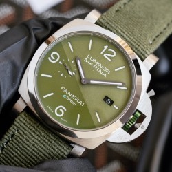 Panerai-PAM1356 Luminor 44mm Green Dial SS/NY V7F A9010