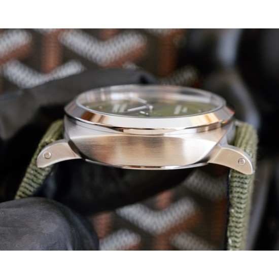 Panerai-PAM1356 Luminor 44mm Green Dial SS/NY V7F A9010