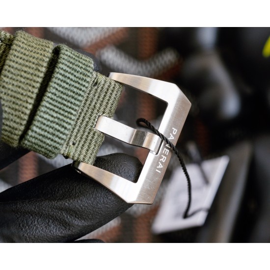 Panerai-PAM1356 Luminor 44mm Green Dial SS/NY V7F A9010