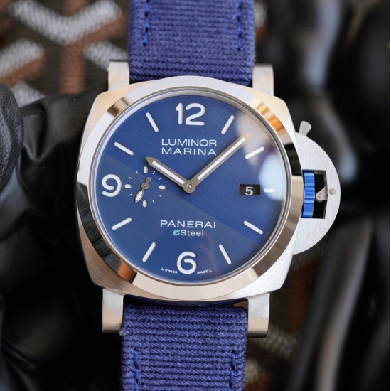 Panerai-PAM1356 Luminor 44mm Blue Dial SS/NY V7F A9010